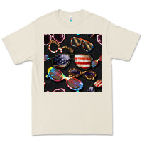Bone 4th of july glasses  seamless pattern Premium Tee - BundleAndBundleShop