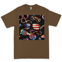 Cacao 4th of july glasses  seamless pattern Premium Tee - BundleAndBundleShop