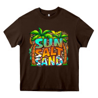 Chocolate Brown sun salt sand summer Heavy Core Tee - Jasminsmagicworld