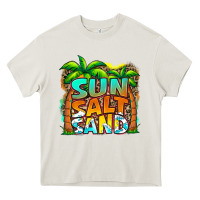 Cream sun salt sand summer Heavy Core Tee - Jasminsmagicworld