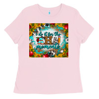 Bubblegum Pink i do it for the aha moments tumbler Ladies Tee - BundleAndBundleShop