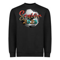 Black soccer senior 2023 Heavyweight Sweatshirt - BundleAndBundleShop