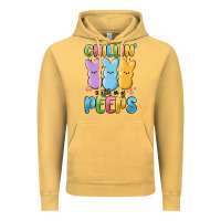 Vintage Mustard chillin' with my peeps Vintage Hoodie - MaliasSmallBusiness