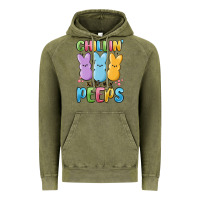 Vintage Olive chillin' with my peeps Vintage Hoodie - MaliasSmallBusiness
