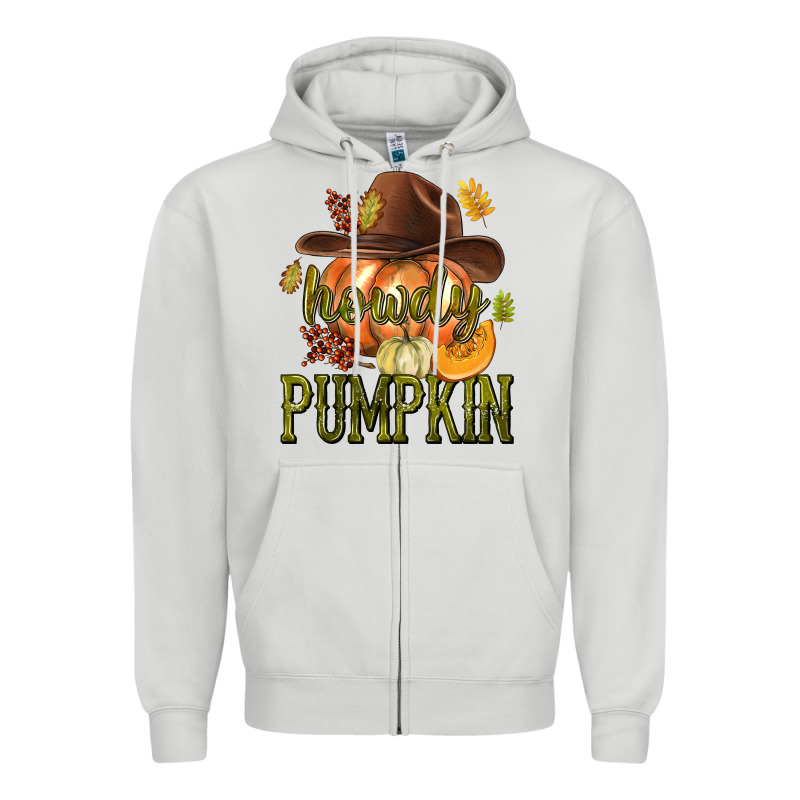 Howdy Pumpkin Zipper Hoodie by texasbilliewilder | Teevron