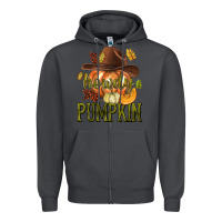 Smoke Howdy Pumpkin Zipper Hoodie - texasbilliewilder