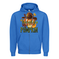True Royal Howdy Pumpkin Zipper Hoodie - texasbilliewilder