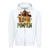 White Howdy Pumpkin Zipper Hoodie - texasbilliewilder