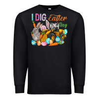 Black I dig Easter Day Premium Sweatshirt - HowdyJamesFarm