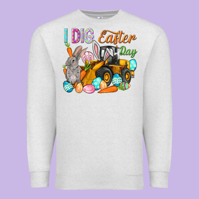 I Dig Easter Day Premium Sweatshirt Designed By Howdyjamesfarm
