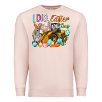 Pale Pink I dig Easter Day Premium Sweatshirt - HowdyJamesFarm