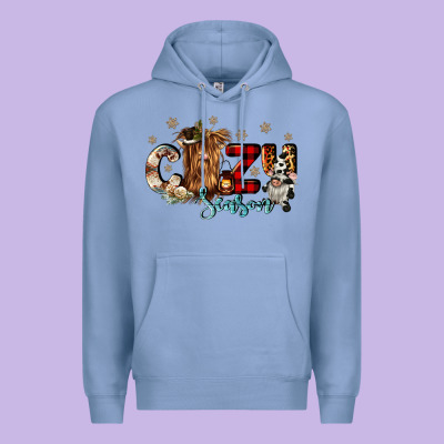 Cozy Season Premium Hoodie Designed By Cowgirlartshop