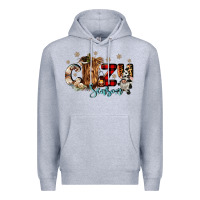 Heather Grey cozy season Premium Hoodie - CowGirlArtShop