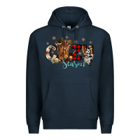 Navy cozy season Premium Hoodie - CowGirlArtShop