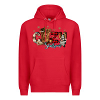 Red cozy season Premium Hoodie - CowGirlArtShop