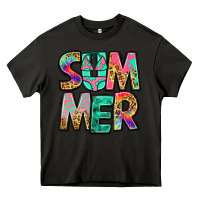 Asphalt summer leopard tie dye Heavy Core Tee - Jasminsmagicworld