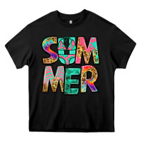 Black summer leopard tie dye Heavy Core Tee - Jasminsmagicworld