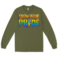 Army Green Lgbtq Show Your Pride With Rainbow Long Sleeve Tee - BundleAndBundleShop