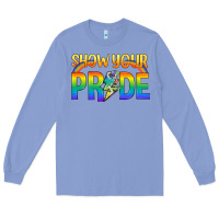Colony Blue Lgbtq Show Your Pride With Rainbow Long Sleeve Tee - BundleAndBundleShop