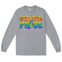 Heather Grey Lgbtq Show Your Pride With Rainbow Long Sleeve Tee - BundleAndBundleShop