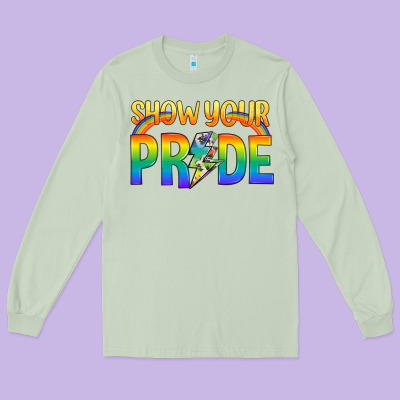 Lgbtq Show Your Pride With Rainbow Long Sleeve Tee Designed By Bundleandbundleshop