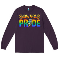 Plum Lgbtq Show Your Pride With Rainbow Long Sleeve Tee - BundleAndBundleShop