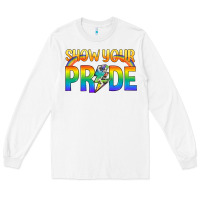 White Lgbtq Show Your Pride With Rainbow Long Sleeve Tee - BundleAndBundleShop