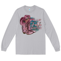 Moon Dust Walk By Faith Not By Sight Long Sleeve Tee - JahusDesignShop