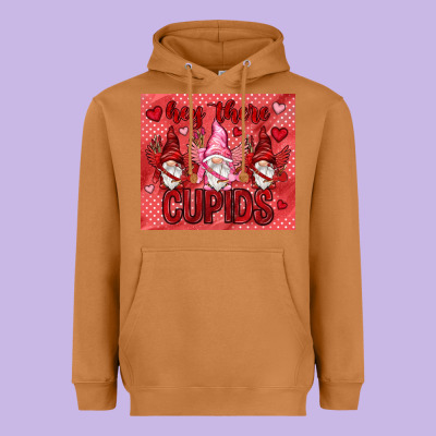 Hey There Cupids With Gnomies Tumbler Heavyweight Hoodie Designed By Howdyjamesfarm