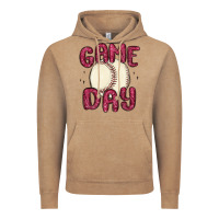 Vintage Coffee game day baseball Vintage Hoodie - MaliasSmallBusiness