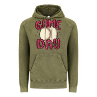 Vintage Olive game day baseball Vintage Hoodie - MaliasSmallBusiness