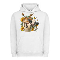 Pigment Lunar Rock Black And White Cow Coffee Urban Hoodie - FaDigitalArtStudio