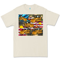 Bone bulldozer camouflage american flag Premium Tee - Artiststas