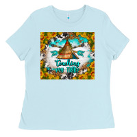 Baby Blue teaching my tribe tumbler Ladies Tee - BundleAndBundleShop