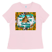 Bubblegum Pink teaching my tribe tumbler Ladies Tee - BundleAndBundleShop