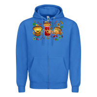 True Royal Mexican taco nacho and souce Zipper Hoodie - NancyCooperArtShop