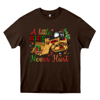 Chocolate Brown Christmas A Little Dirt Never Hurt Heavy Core Tee - Artiststas