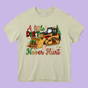 Christmas A Little Dirt Never Hurt Heavy Core Tee Designed By Artiststas