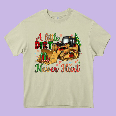 Christmas A Little Dirt Never Hurt Heavy Core Tee Designed By Artiststas