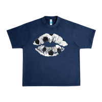 Navy soccer lips Urban Heavy Tee - AdoDesignShop