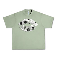Oil Green soccer lips Urban Heavy Tee - AdoDesignShop