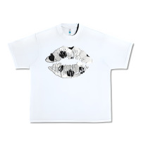 White soccer lips Urban Heavy Tee - AdoDesignShop