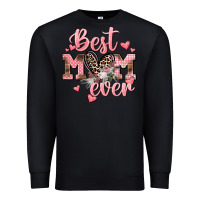 Black Best mom ever Mother's Day Premium Sweatshirt - CowGirlArtShop