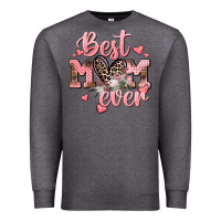 Charcoal Heather Best mom ever Mother's Day Premium Sweatshirt - CowGirlArtShop