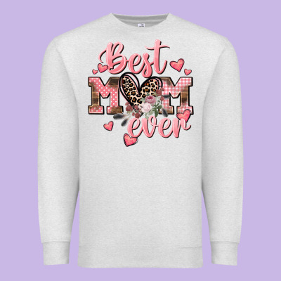 Best Mom Ever Mother's Day Premium Sweatshirt Designed By Cowgirlartshop