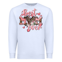 White Best mom ever Mother's Day Premium Sweatshirt - CowGirlArtShop