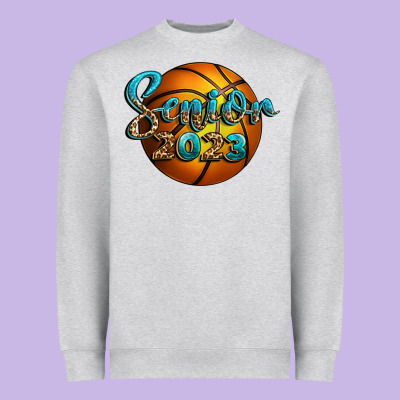 Basketball Senior 2023 Heavyweight Sweatshirt Designed By Bundleandbundleshop