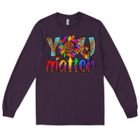 Plum Lgbtq You Matter With Leopard Long Sleeve Tee - BundleAndBundleShop
