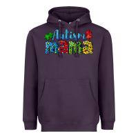 Plum autism mama Heavyweight Hoodie - CowGirlArtShop