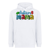 White autism mama Heavyweight Hoodie - CowGirlArtShop